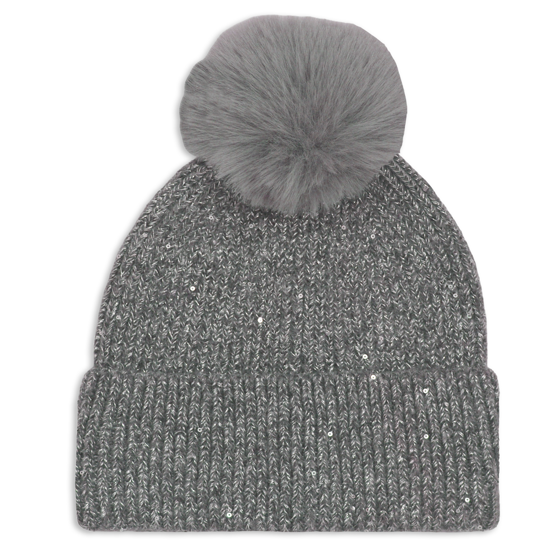 Bonnet en maille orné d'un pompon - Enfant