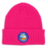 Bonnet tricoté avec écusson - Enfant
