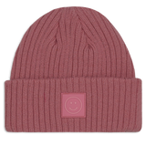 Bonnet en tricot avec écusson smiley - Enfant