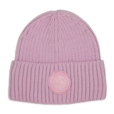 Bonnet en maille côtelée avec patch - Filles