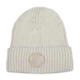 Bonnet en maille côtelée avec patch - Filles
