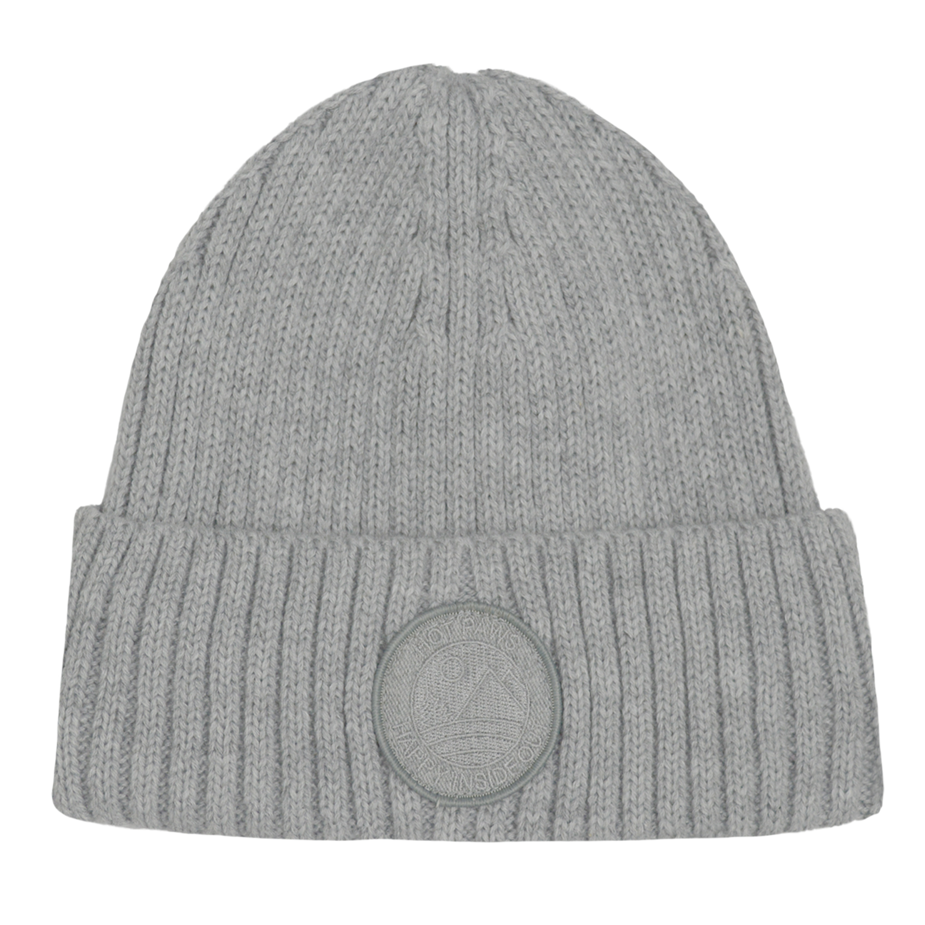 Bonnet en maille côtelée avec patch - Filles