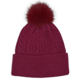 Bonnet en tricot torsadé avec pompon - Filles