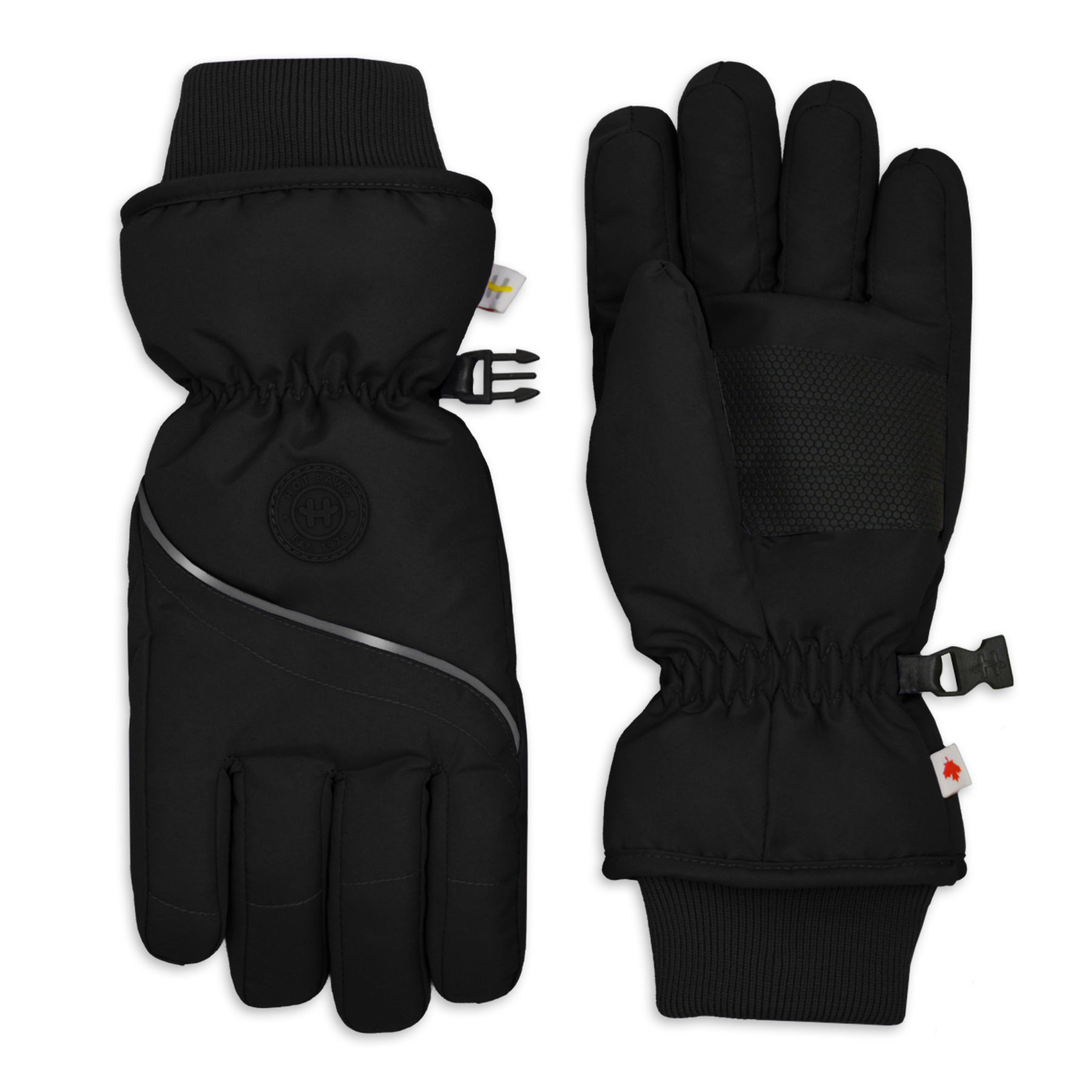 Reflective Knit Cuff Gloves - Girls