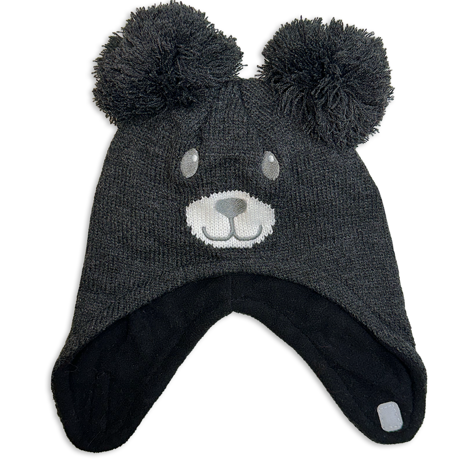 Bear Hat with Pom Poms - Infants