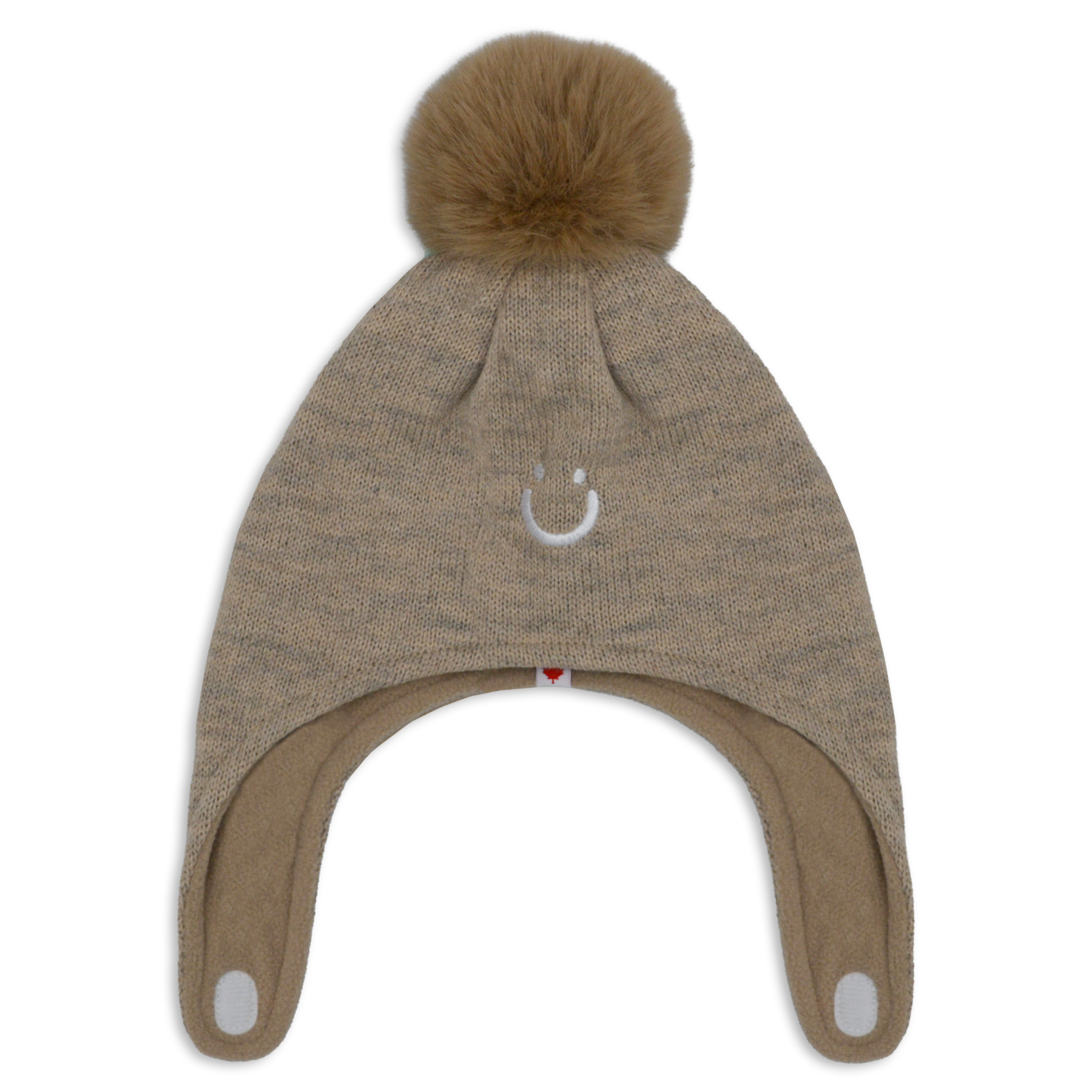 Bonnet Smiley avec pompon - Bébés