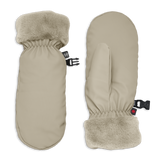 Mitaines à revers en fausse fourrure – Femme