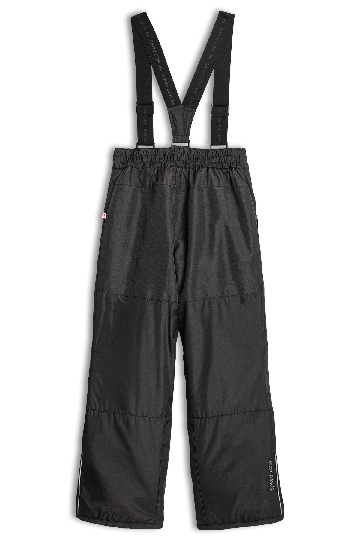 Hot Paws Black Boy's Winter Snow Pants with straps and Reflective Features