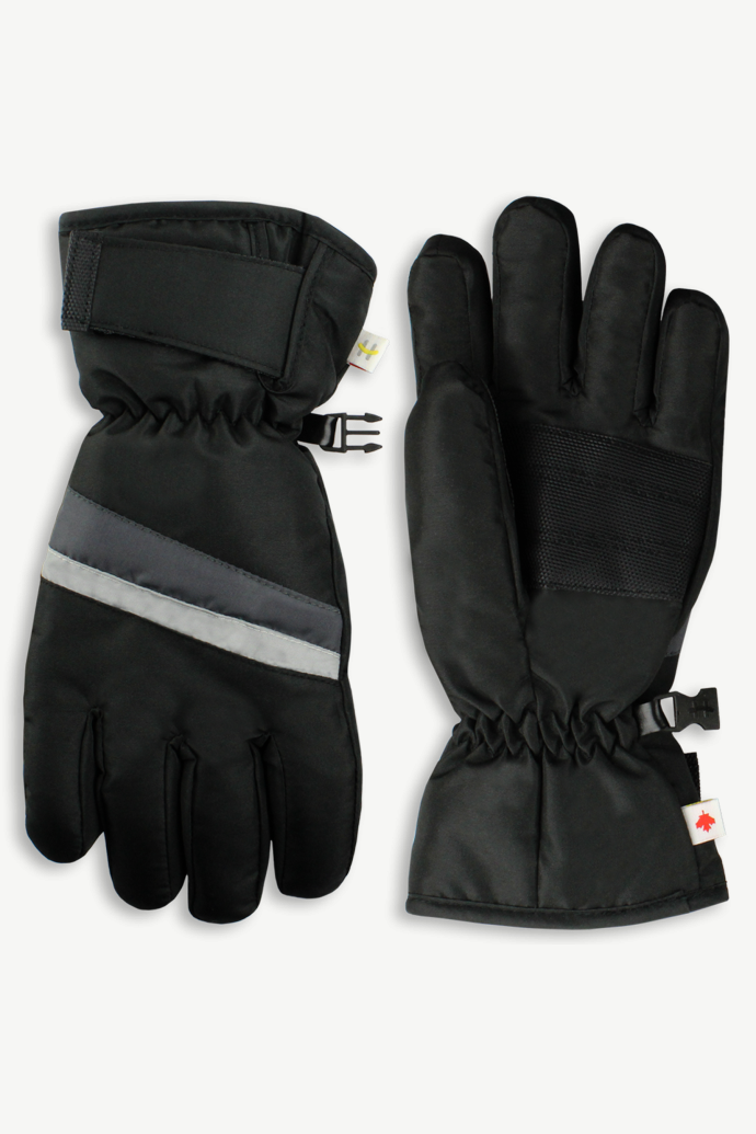 Boys Striped Winter Gloves