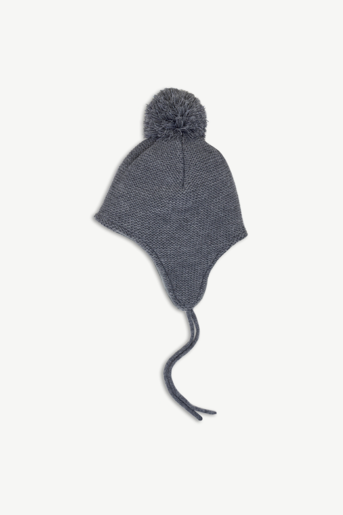 2 6 Yrs Kids Winter Hat with Reflective Pom Pom