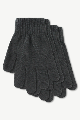Hot Paws Black Kids Knit Mini Glove Set