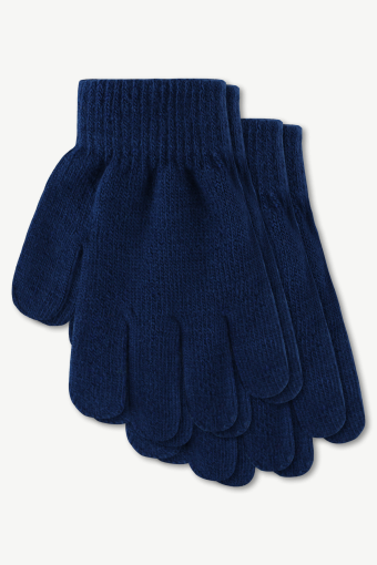 Hot Paws Navy Kids Knit Mini Glove Set