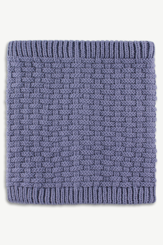 Hot Paws Girls Mauve Classic Knit Neck Warmer