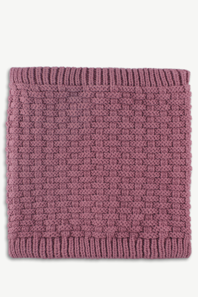 Hot Paws Girls Rose Classic Knit Neck Warmer