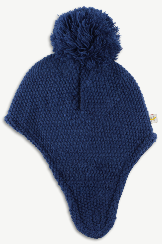 Hot Paws Infant Children Navy Toque Pom-Pom