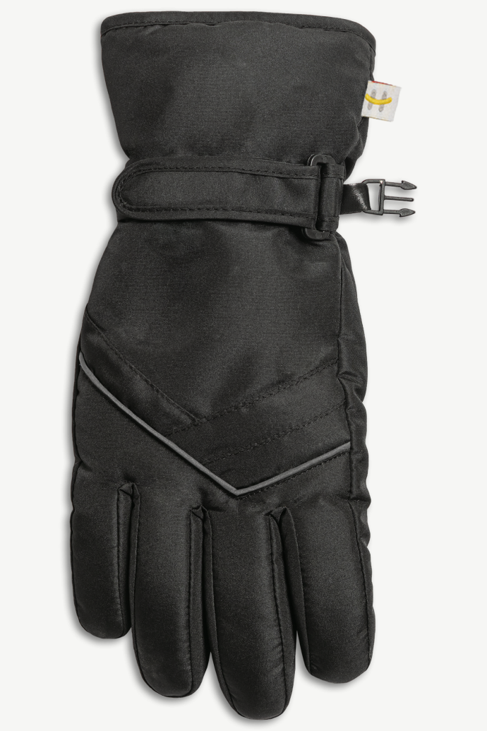 Hot Paws Black Extra-Insulated Comfy Winter Gloves for Women