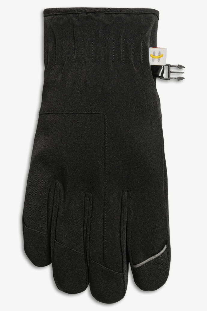 Hot Paws Black Reflective Winter Softshell Mens Gloves