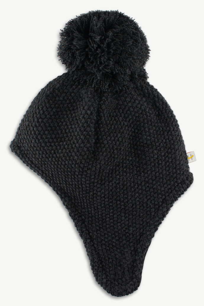 Hot Paws Infant Children Black Mix Toque Pom-Pom